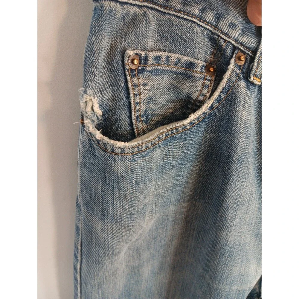 Polo Ralph Lauren Authentic Dungarees Jeans Mens 32x28 Blue Straight Leg Denim